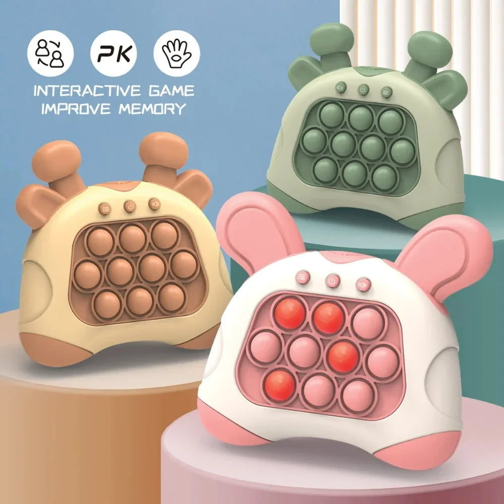 Pop It Quick Push Lumineux – Jeu Super Bubble Anti-Stress pour Enfants (Idée Cadeau Noël)