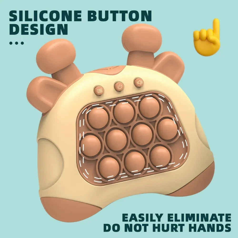 Pop It Quick Push Lumineux – Jeu Super Bubble Anti-Stress pour Enfants (Idée Cadeau Noël)