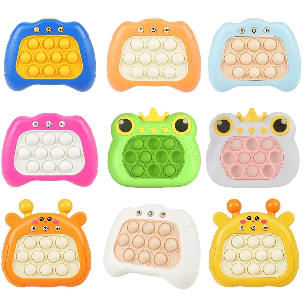 Pop It Lumineux – Jeu Fidget Quick Push Bubble pour Enfants, Anti-Stress avec LED