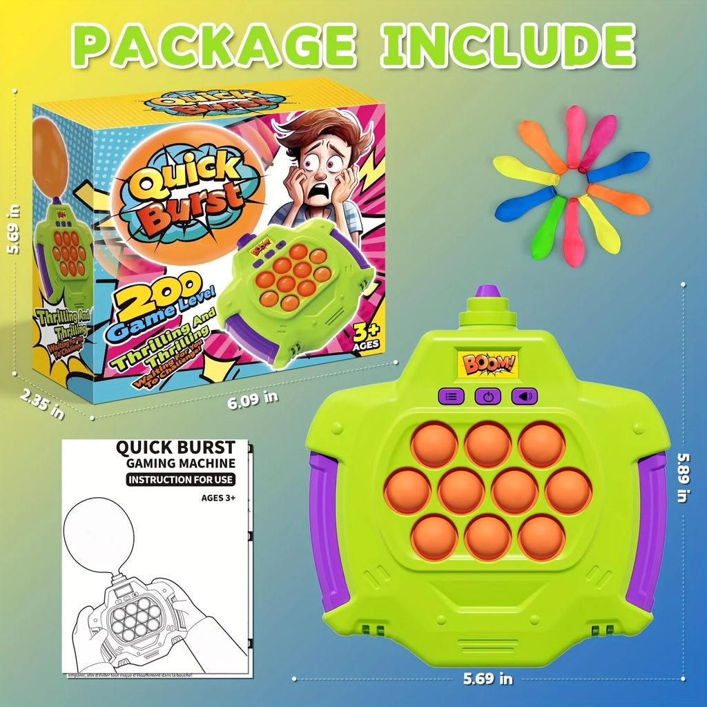 Pop Fidget Lumineux – Jeu Sensoriel Quick Push Anti-Stress pour Enfants (Idée Cadeau Halloween, Noël, Anniversaire)